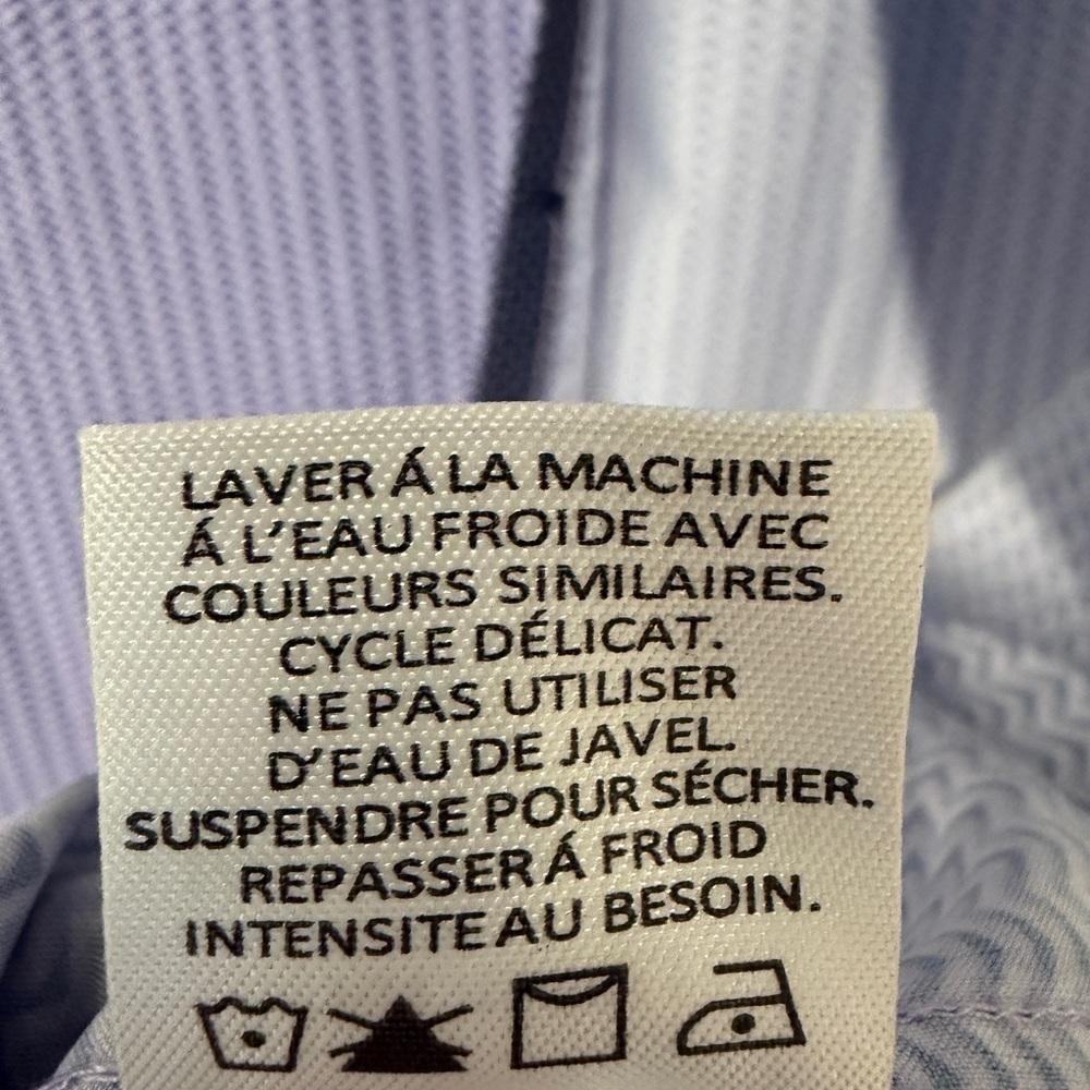WRK Men's Purple Patterned Dress Shirt - Picture 5 of 6